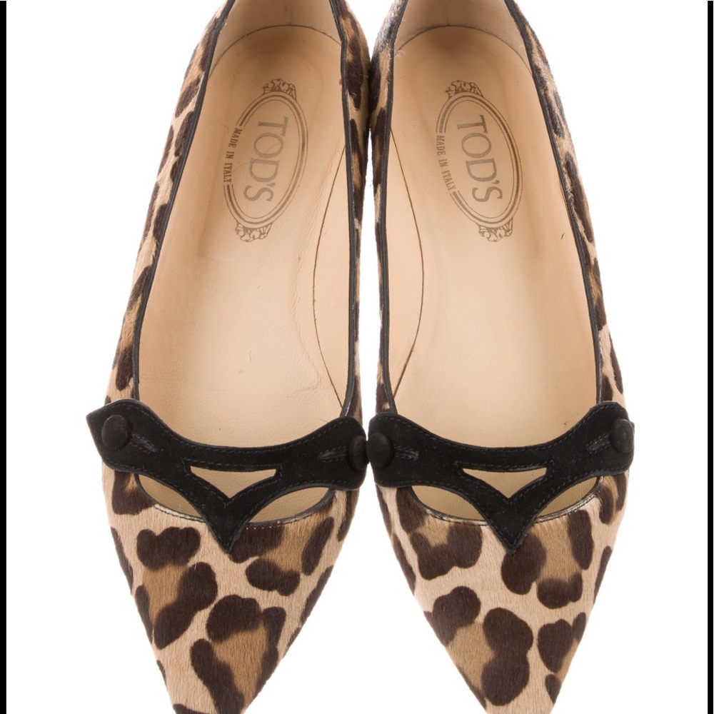 Tod’s Audrey Pony Hair Flats